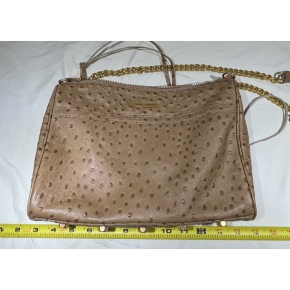REBECCA MINKOFF Large MAC Taupe Crossbody Leather Purse - Picture 15 of 15